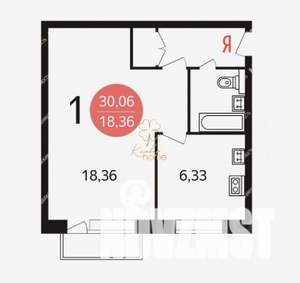 1-к квартира, вторичка, 31м2, 2/5 этаж