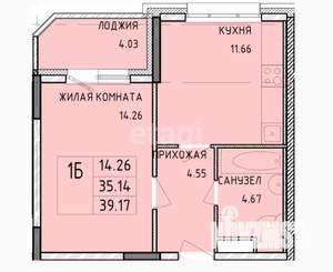 2-к квартира, вторичка, 47м2, 15/22 этаж