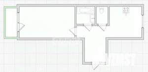 1-к квартира, вторичка, 35м2, 8/9 этаж