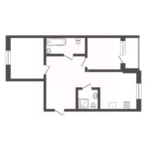 2-к квартира, вторичка, 51м2, 4/5 этаж