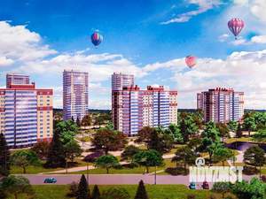 3-к квартира, строящийся дом, 88м2, 6/14 этаж