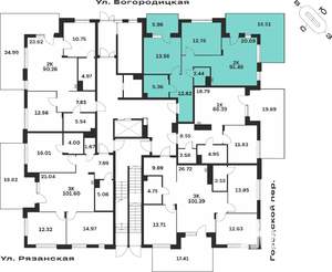 2-к квартира, вторичка, 91м2, 1/4 этаж