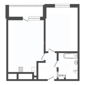 1-к квартира, сданный дом, 37м2, 6/10 этаж