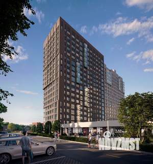 2-к квартира, строящийся дом, 47м2, 17/18 этаж