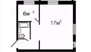 1-к квартира, вторичка, 31м2, 5/5 этаж