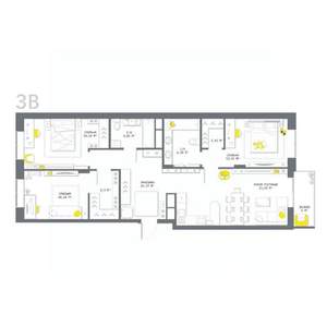 3-к квартира, вторичка, 102м2, 10/17 этаж