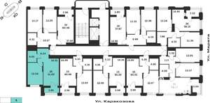 1-к квартира, вторичка, 42м2, 13/15 этаж