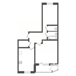 2-к квартира, вторичка, 62м2, 16/17 этаж