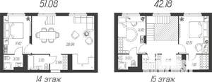 3-к квартира, вторичка, 93м2, 14/15 этаж