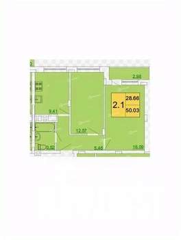 2-к квартира, вторичка, 50м2, 4/8 этаж