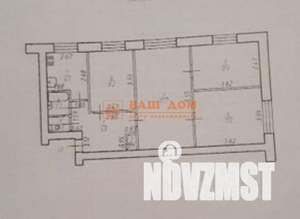 4-к квартира, вторичка, 61м2, 1/5 этаж