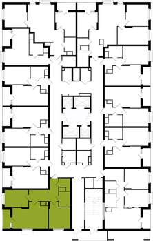 2-к квартира, вторичка, 66м2, 16/25 этаж