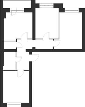 3-к квартира, строящийся дом, 72м2, 5/5 этаж