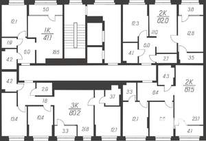 1-к квартира, вторичка, 48м2, 2/24 этаж