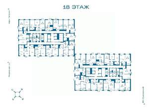 1-к квартира, вторичка, 39м2, 18/25 этаж