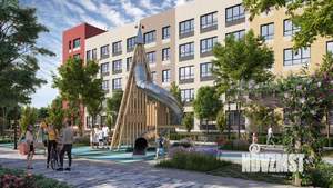 1-к квартира, строящийся дом, 46м2, 3/5 этаж