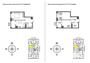 1-к квартира, вторичка, 33м2, 13/17 этаж
