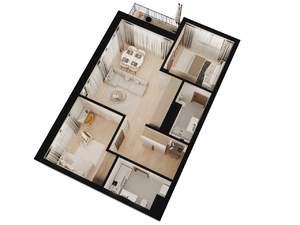 2-к квартира, вторичка, 71м2, 2/4 этаж