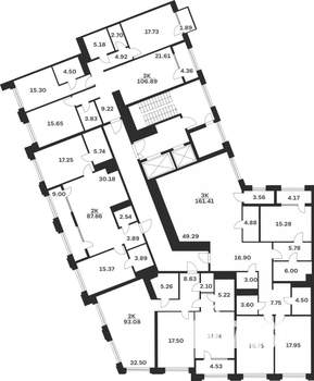 2-к квартира, вторичка, 93м2, 4/10 этаж