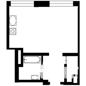 1-к квартира, вторичка, 42м2, 2/5 этаж