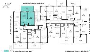 1-к квартира, вторичка, 44м2, 1/15 этаж