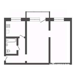 2-к квартира, вторичка, 45м2, 2/5 этаж