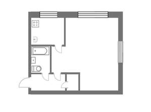 1-к квартира, вторичка, 30м2, 2/10 этаж