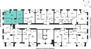 2-к квартира, вторичка, 54м2, 12/13 этаж