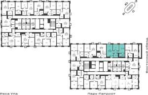 2-к квартира, вторичка, 55м2, 2/25 этаж