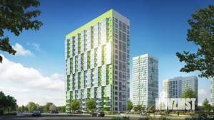 1-к квартира, строящийся дом, 40м2, 23/25 этаж