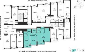 2-к квартира, вторичка, 104м2, 5/9 этаж