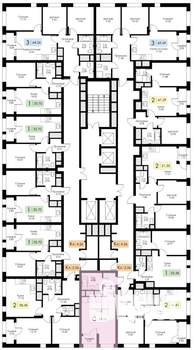 Студия квартира, вторичка, 30м2, 12/25 этаж