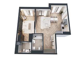 1-к квартира, вторичка, 73м2, 4/9 этаж