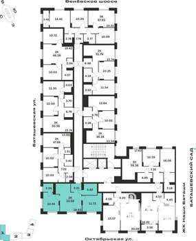 2-к квартира, вторичка, 54м2, 13/15 этаж