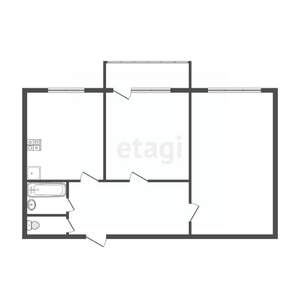 2-к квартира, вторичка, 47м2, 6/9 этаж