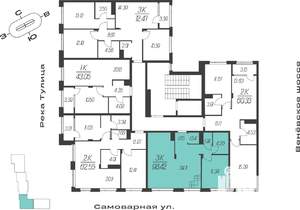 3-к квартира, вторичка, 98м2, 7/16 этаж