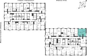 1-к квартира, вторичка, 40м2, 15/25 этаж