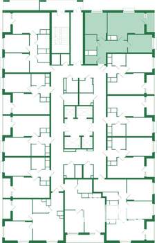 2-к квартира, вторичка, 65м2, 25/25 этаж