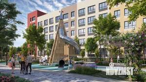 1-к квартира, строящийся дом, 44м2, 3/5 этаж