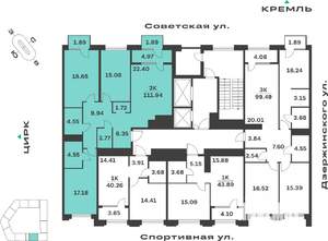 3-к квартира, вторичка, 112м2, 4/10 этаж