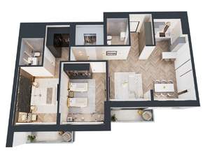 2-к квартира, вторичка, 105м2, 6/9 этаж