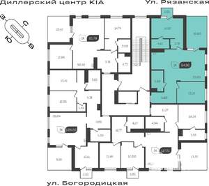 2-к квартира, вторичка, 87м2, 4/4 этаж