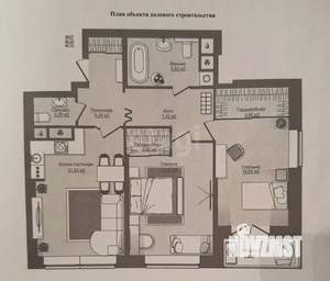 2-к квартира, вторичка, 85м2, 7/16 этаж