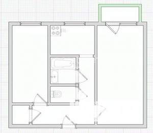 2-к квартира, вторичка, 44м2, 5/5 этаж