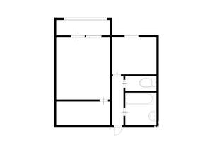 1-к квартира, вторичка, 35м2, 4/9 этаж