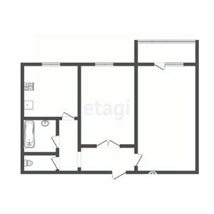 2-к квартира, вторичка, 50м2, 8/10 этаж