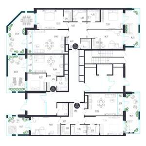 1-к квартира, строящийся дом, 65м2, 1/8 этаж