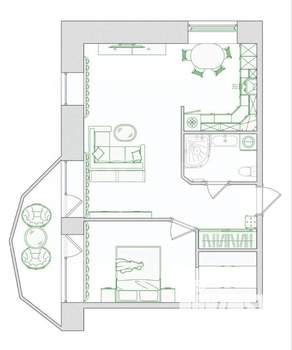 2-к квартира, вторичка, 57м2, 3/4 этаж