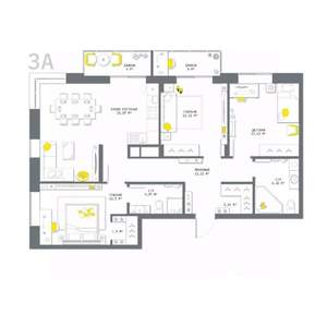 3-к квартира, вторичка, 98м2, 14/25 этаж