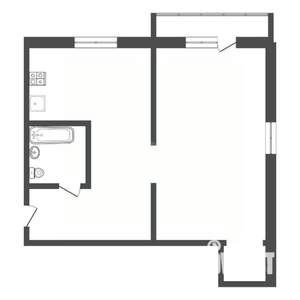 1-к квартира, вторичка, 31м2, 3/5 этаж